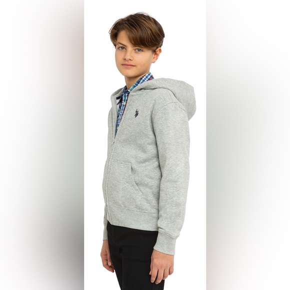 U.S. Polo Assn. Boys Fleece Zip-Up Hoodie - Picture 2 of 5